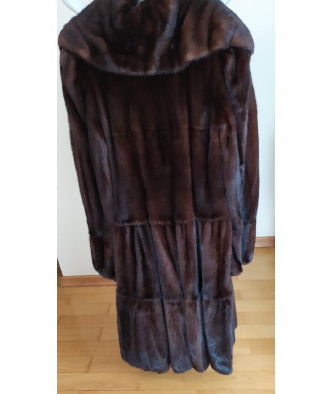 MALA MATI Коричневая меховая шуба, фото 2