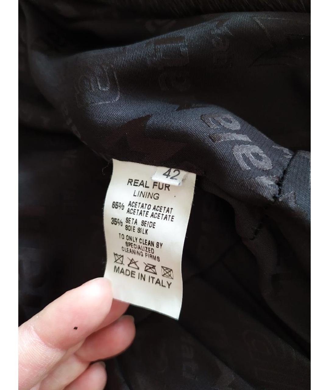 MALA MATI Коричневая меховая шуба, фото 6