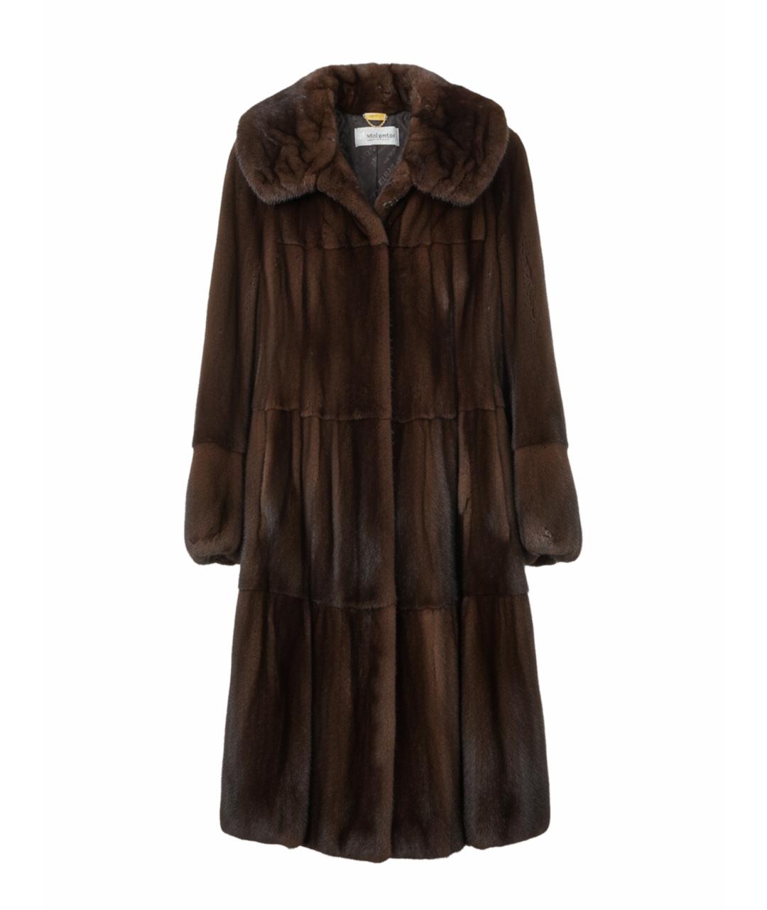 MALA MATI Коричневая меховая шуба, фото 1