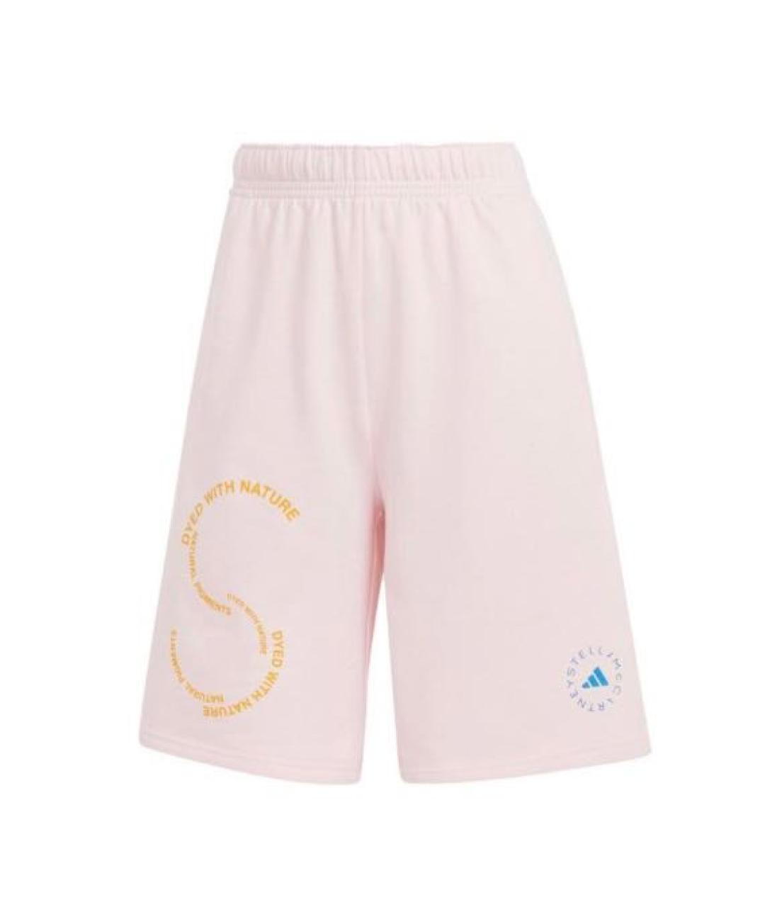 ADIDAS BY STELLA MCCARTNEY Розовые хлопковые шорты, фото 1
