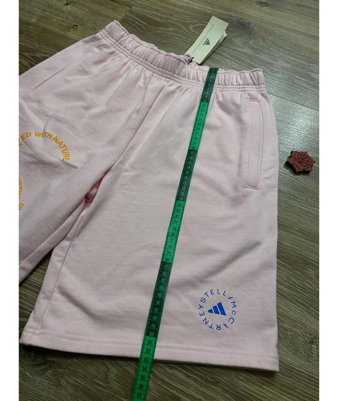 ADIDAS BY STELLA MCCARTNEY Розовые хлопковые шорты, фото 8