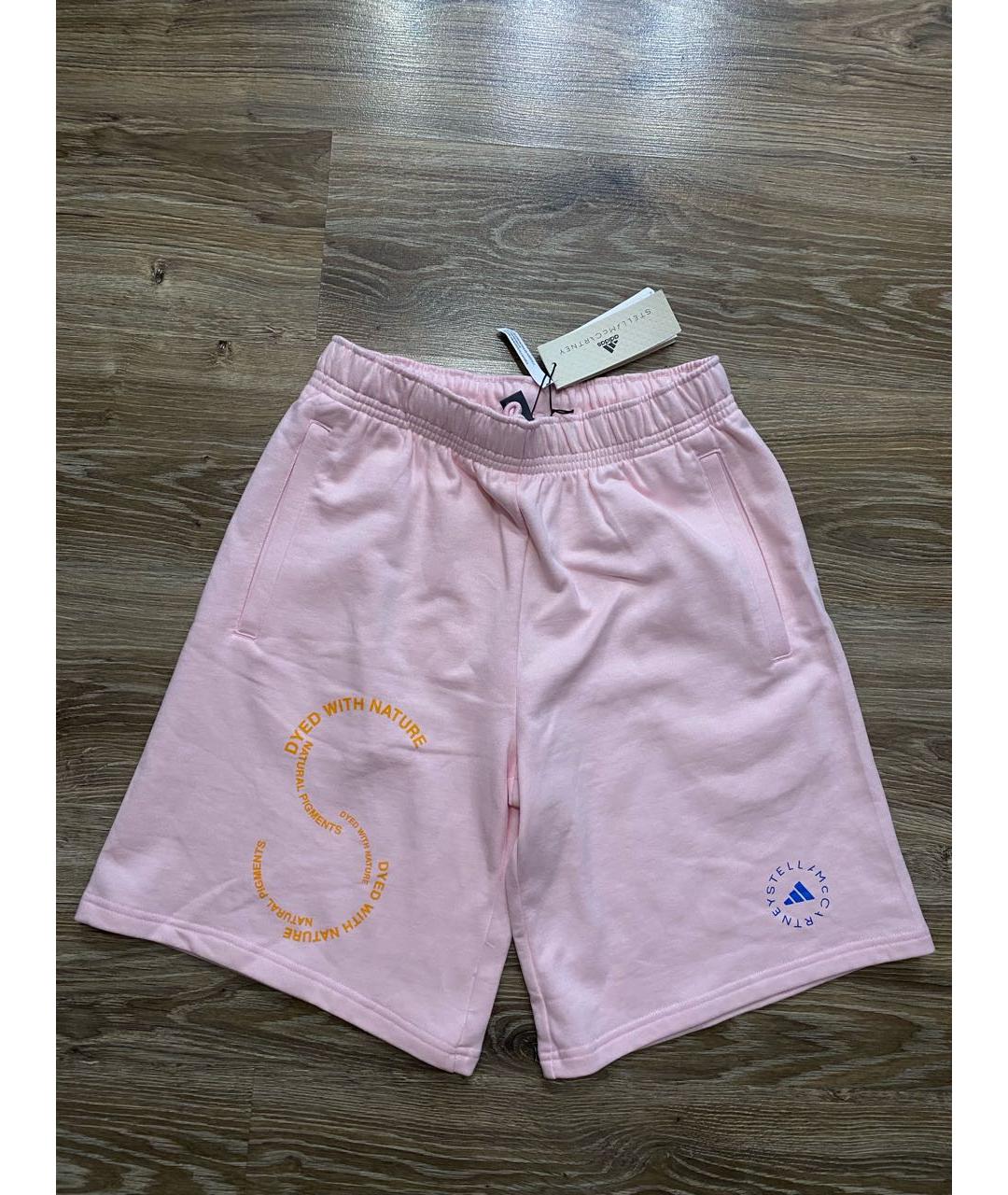 ADIDAS BY STELLA MCCARTNEY Розовые хлопковые шорты, фото 3