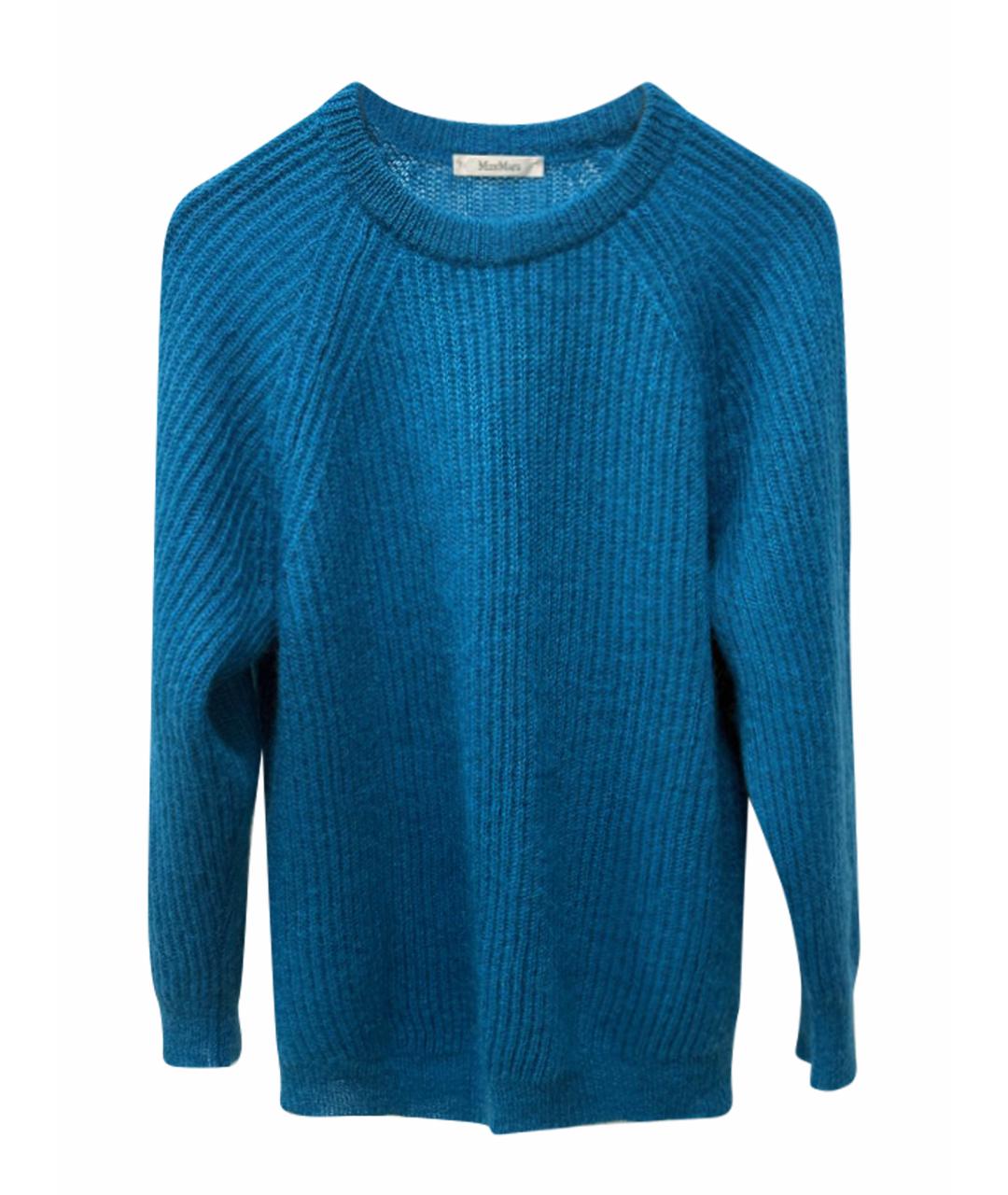 MAX MARA Бирюзовый шерстяной джемпер / свитер, фото 1