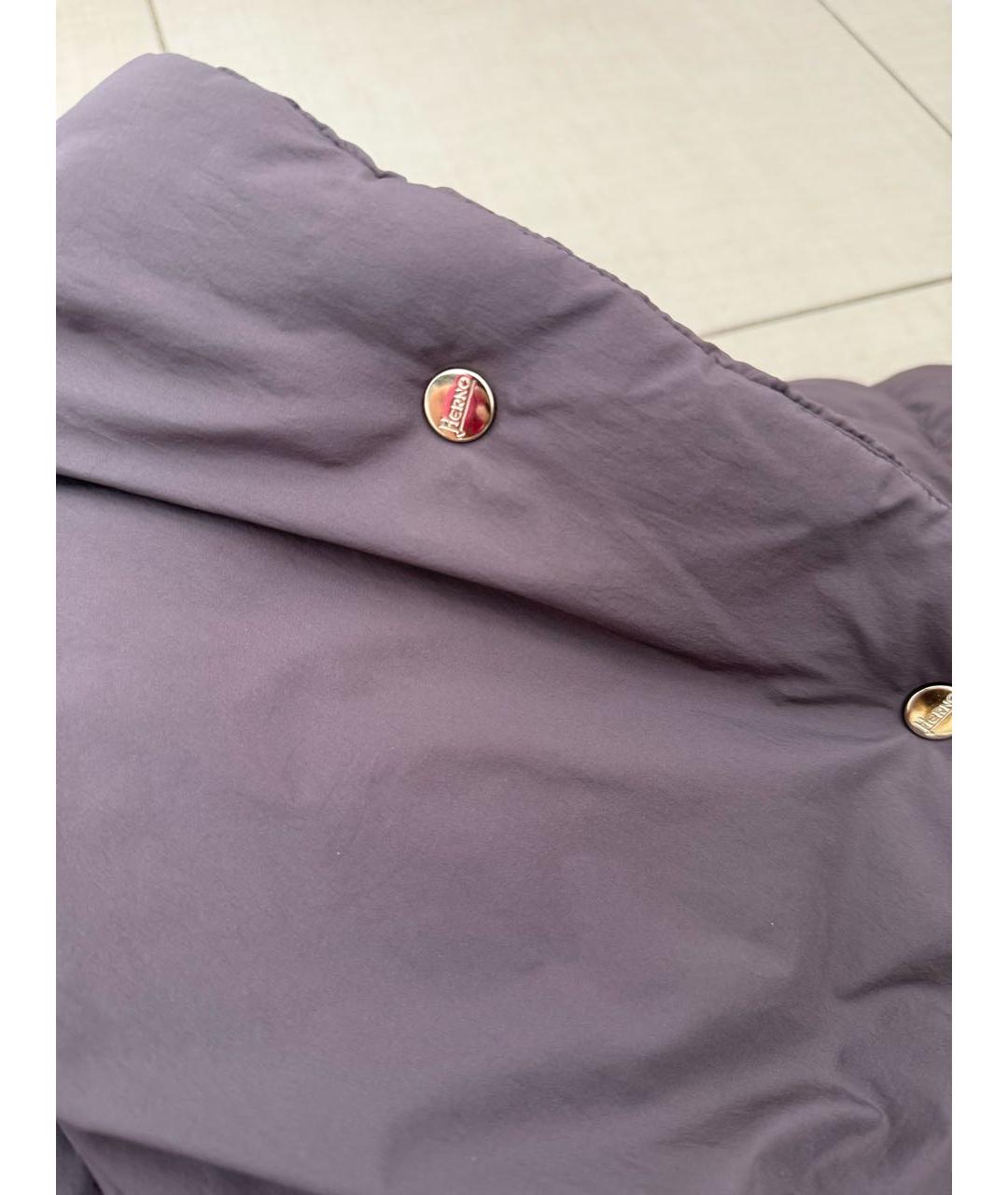 HERNO Фиолетовый пуховик, фото 4