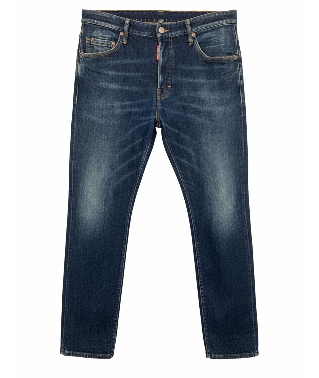 DSQUARED2 Синие хлопковые джинсы скинни, фото 1