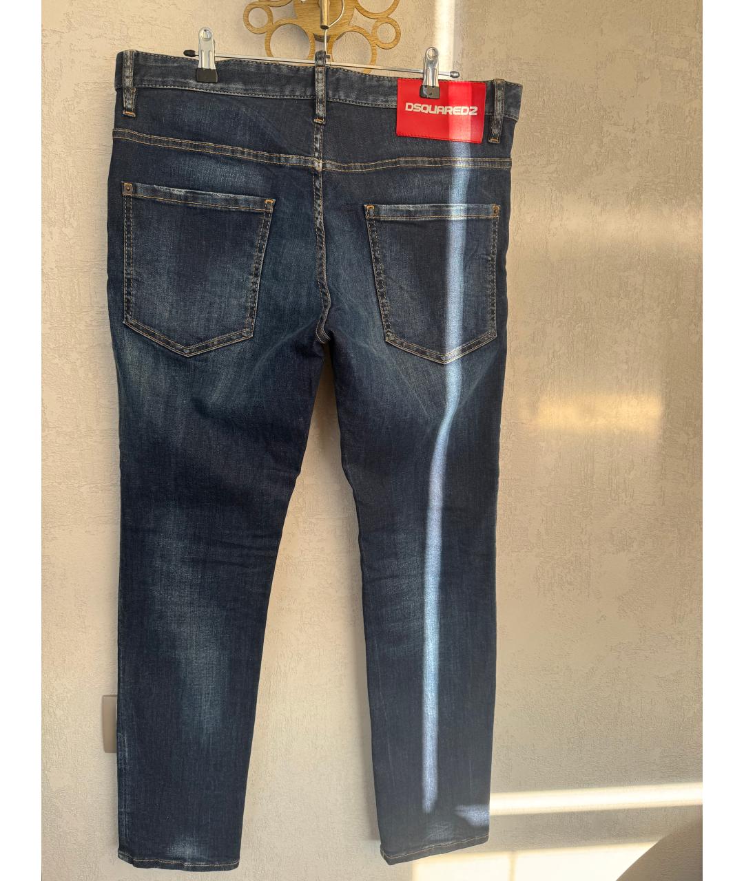 DSQUARED2 Синие хлопковые джинсы скинни, фото 2