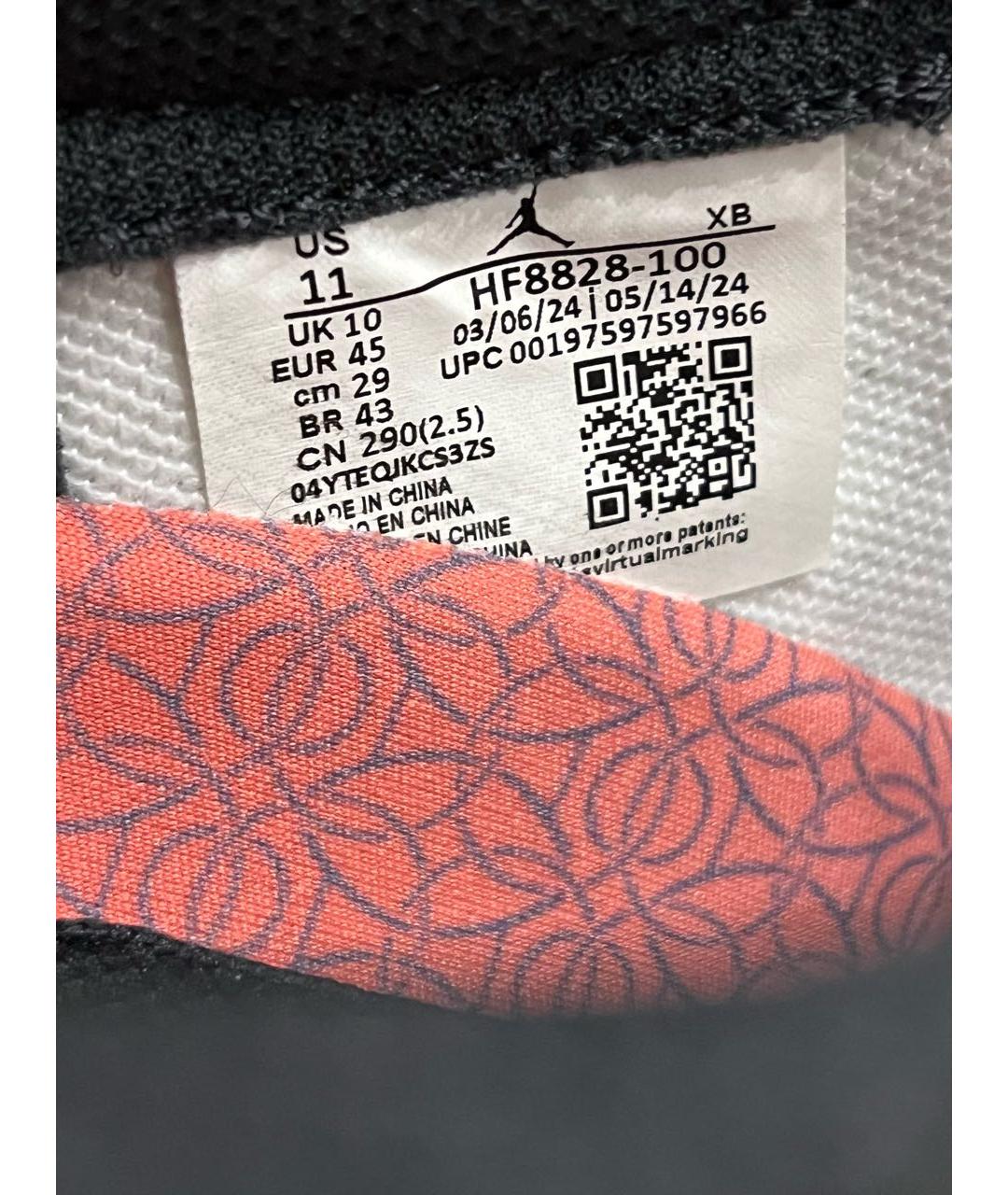 JORDAN Мульти кожаные низкие кроссовки / кеды, фото 4