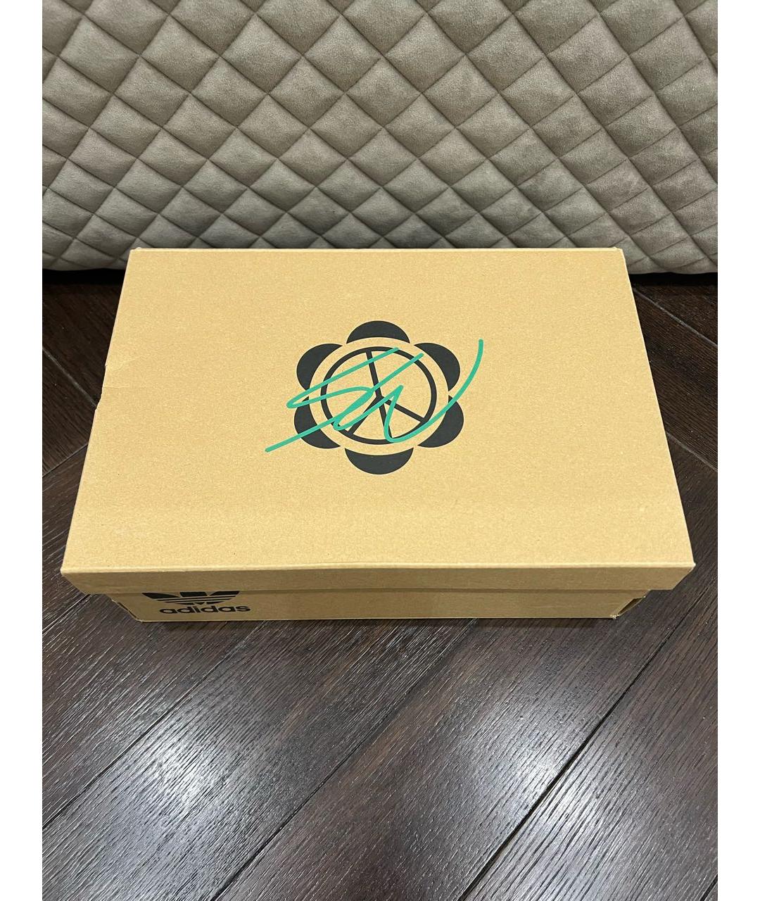 ADIDAS Зеленые текстильные низкие кроссовки / кеды, фото 7