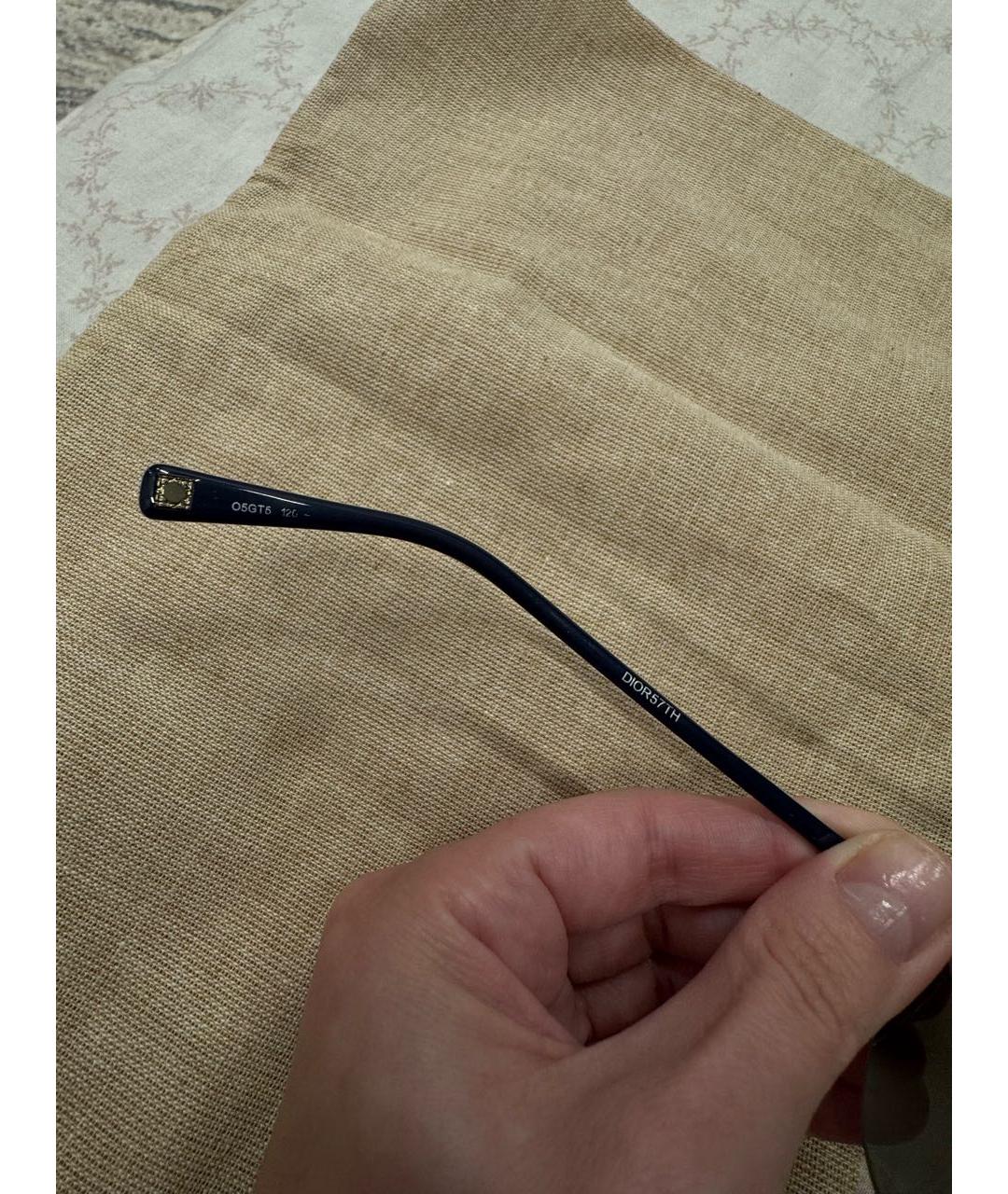 CHRISTIAN DIOR Черные пластиковые солнцезащитные очки, фото 3