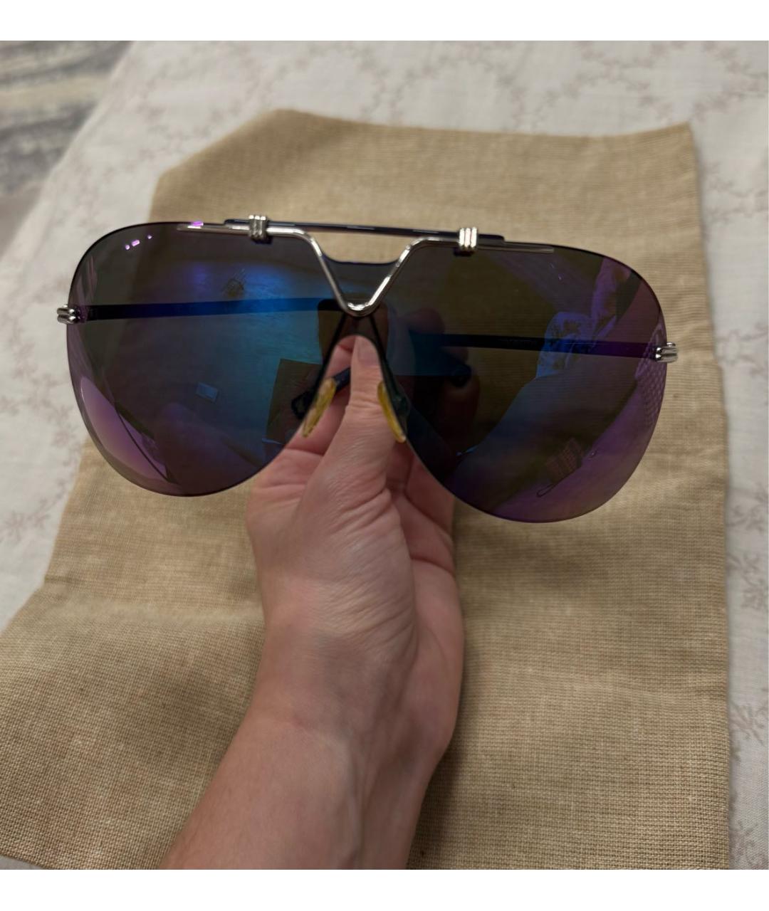 CHRISTIAN DIOR Черные пластиковые солнцезащитные очки, фото 5