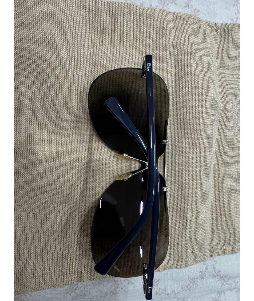 CHRISTIAN DIOR Черные пластиковые солнцезащитные очки, фото 4