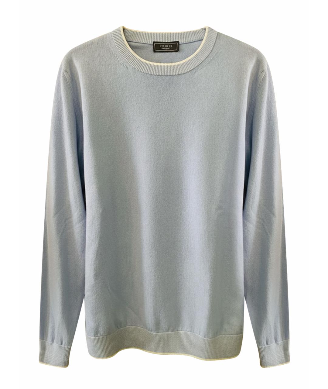 PESERICO Голубой шерстяной джемпер / свитер, фото 1