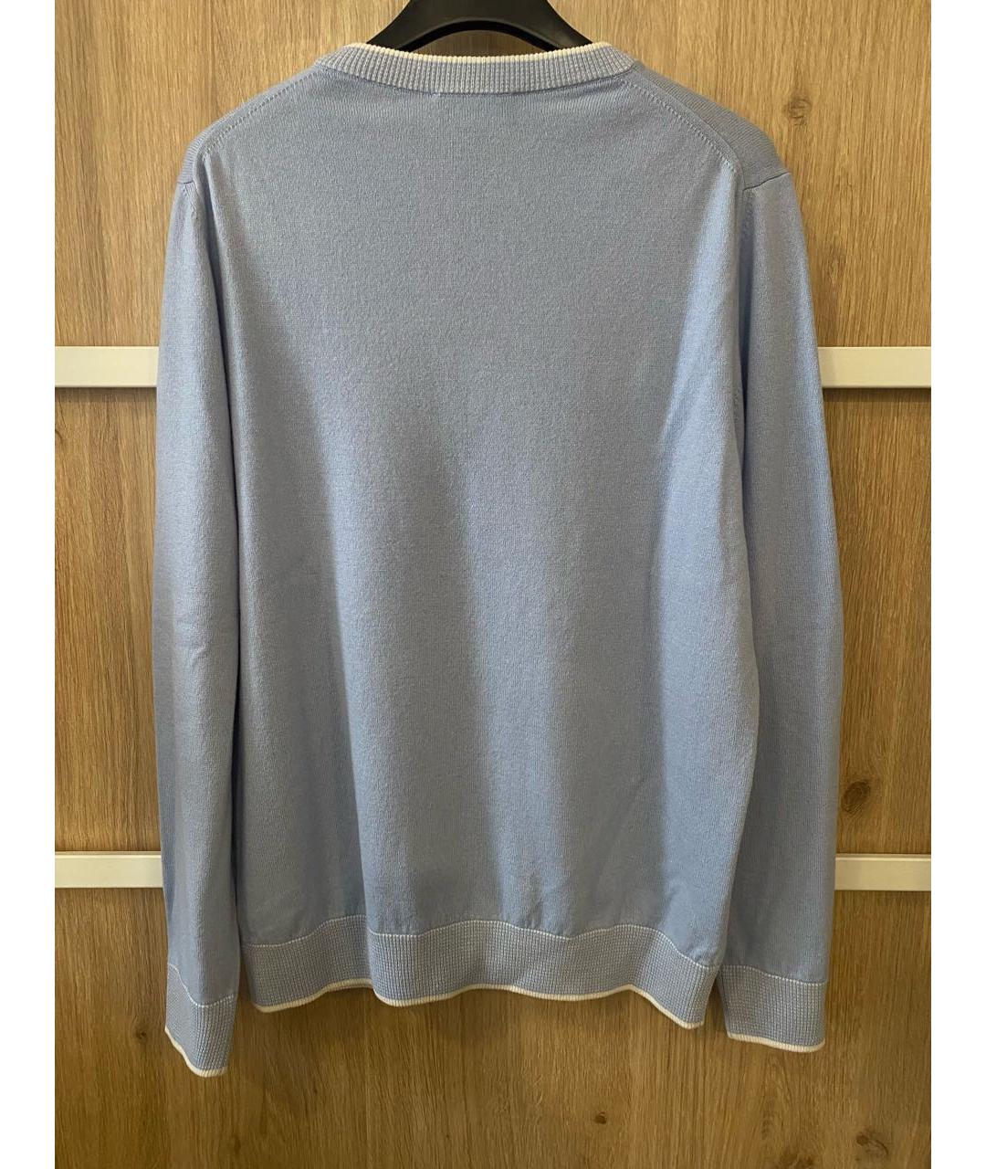 PESERICO Голубой шерстяной джемпер / свитер, фото 3