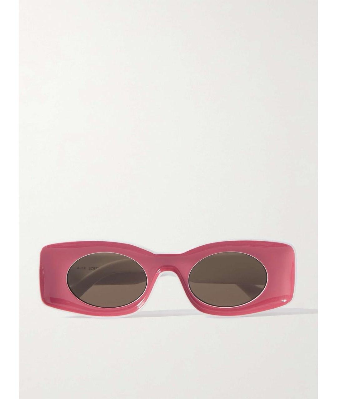 LOEWE Красные пластиковые солнцезащитные очки, фото 7