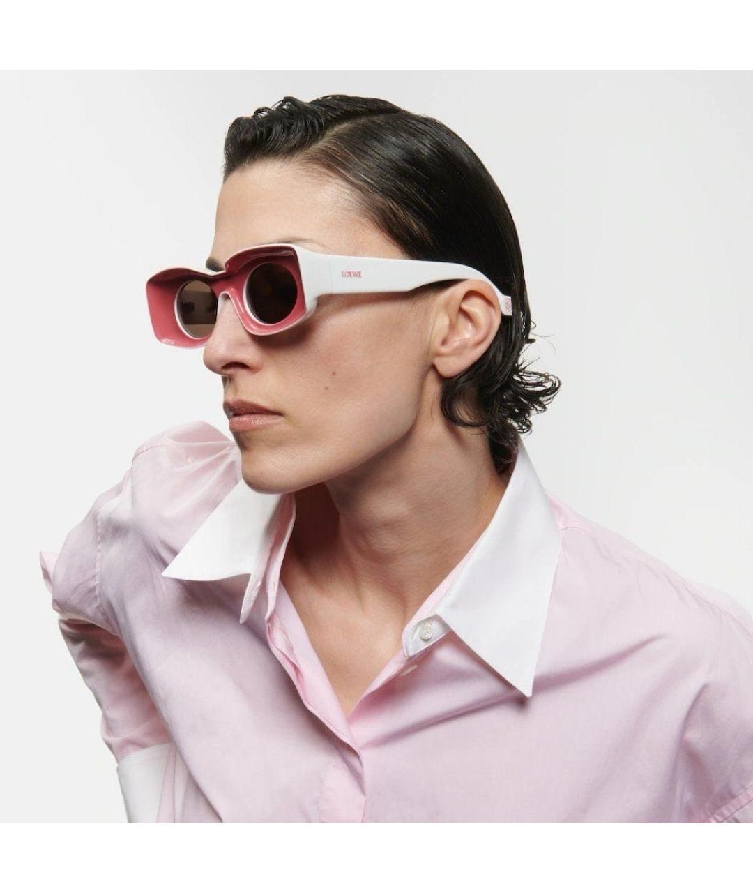 LOEWE Красные пластиковые солнцезащитные очки, фото 6