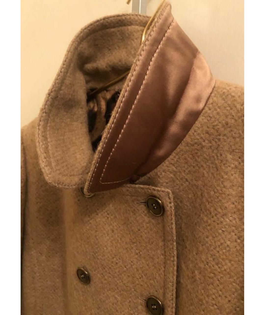 DOLCE&GABBANA Бежевое шерстяное пальто, фото 8