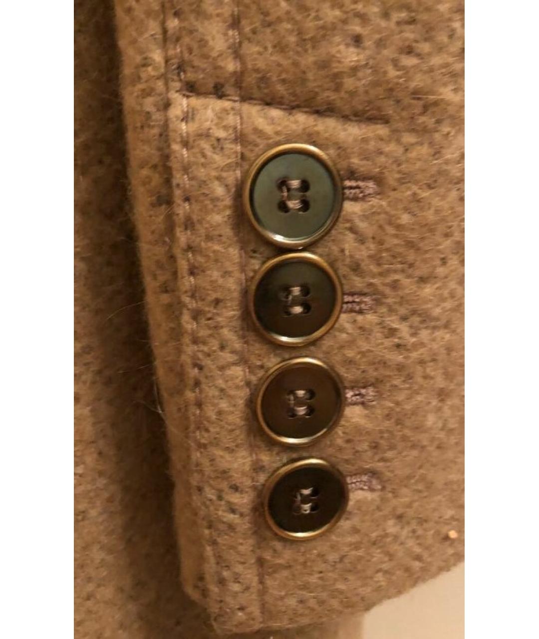 DOLCE&GABBANA Бежевое шерстяное пальто, фото 9