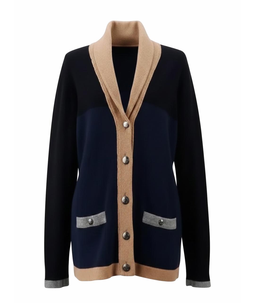 CHANEL Темно-синий кашемировый жакет/пиджак, фото 1