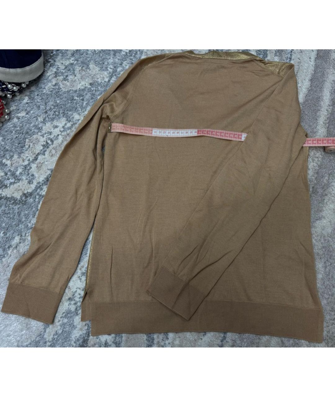 LOUIS VUITTON Золотой кардиган, фото 3