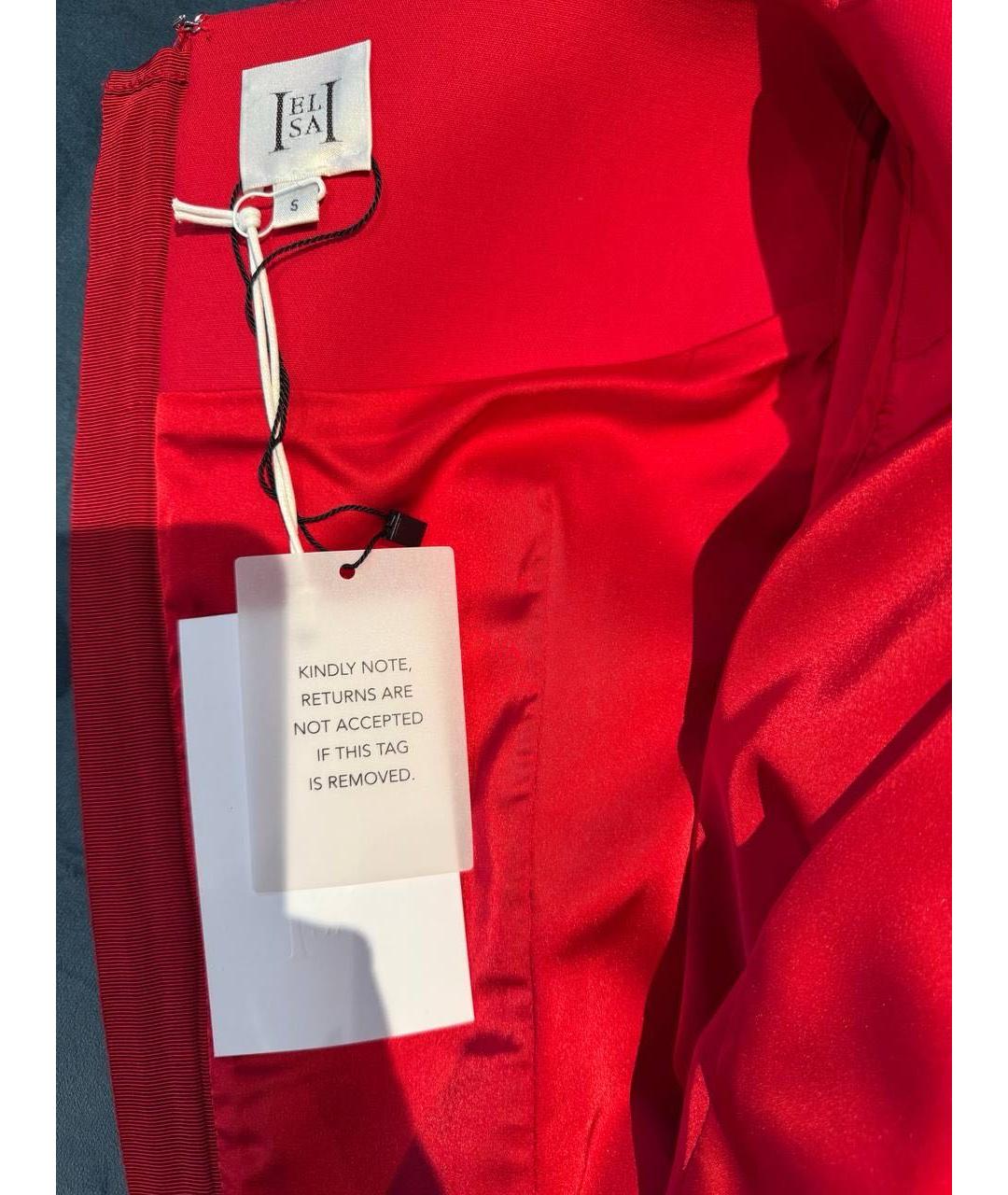 HELSA STUDIOS Красное хлопковое платье, фото 3