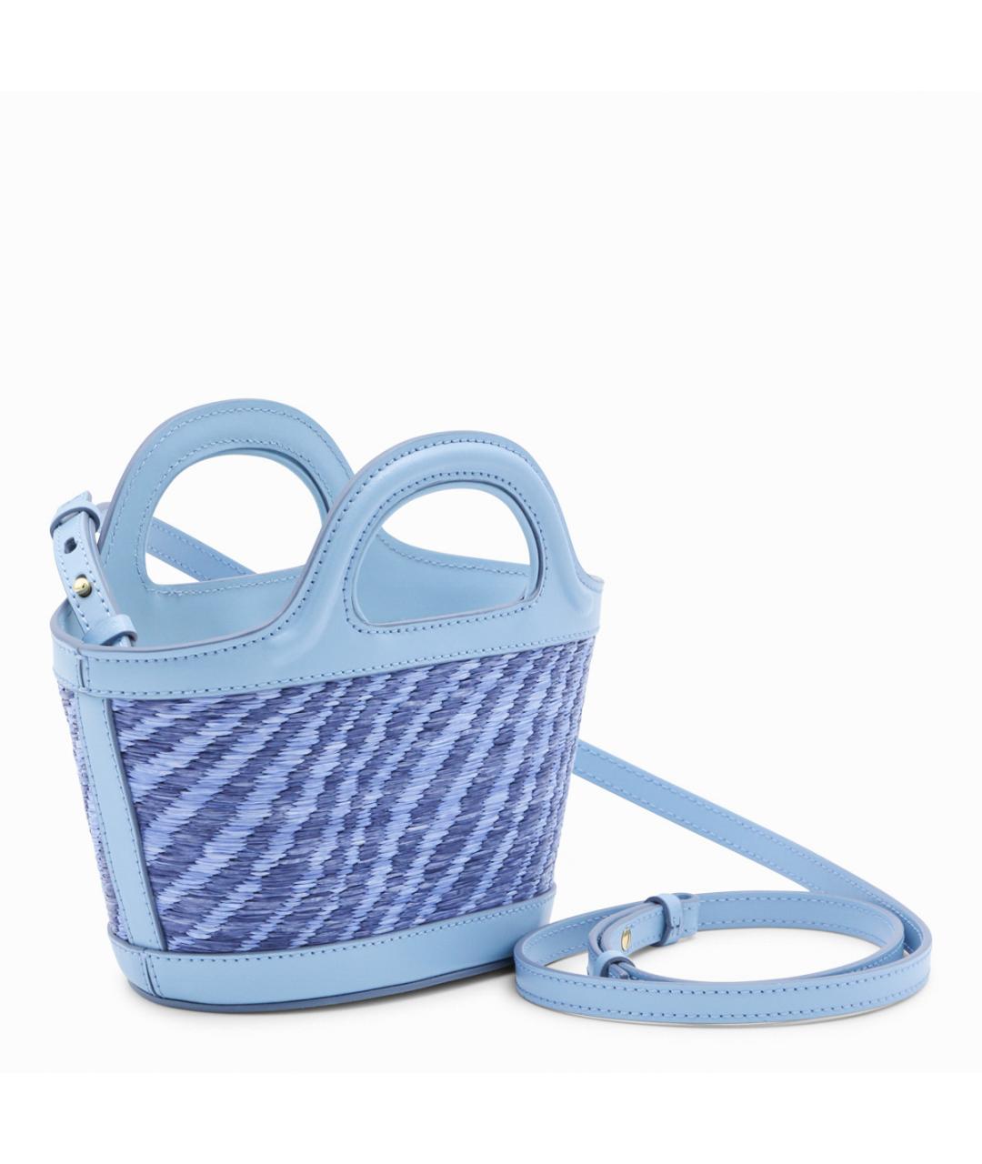 MARNI Синяя тканевая сумка тоут, фото 3