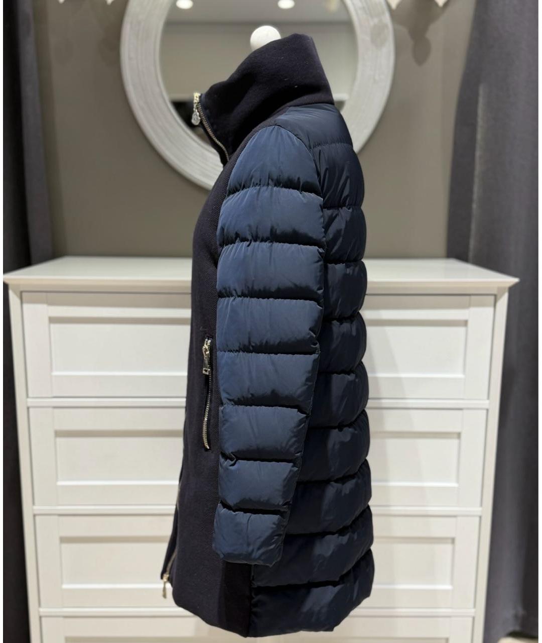 MONCLER Синий пуховик, фото 4