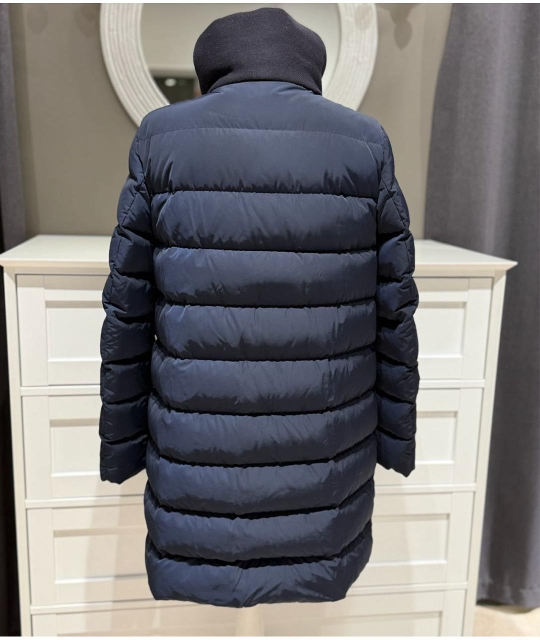 MONCLER Синий пуховик, фото 3