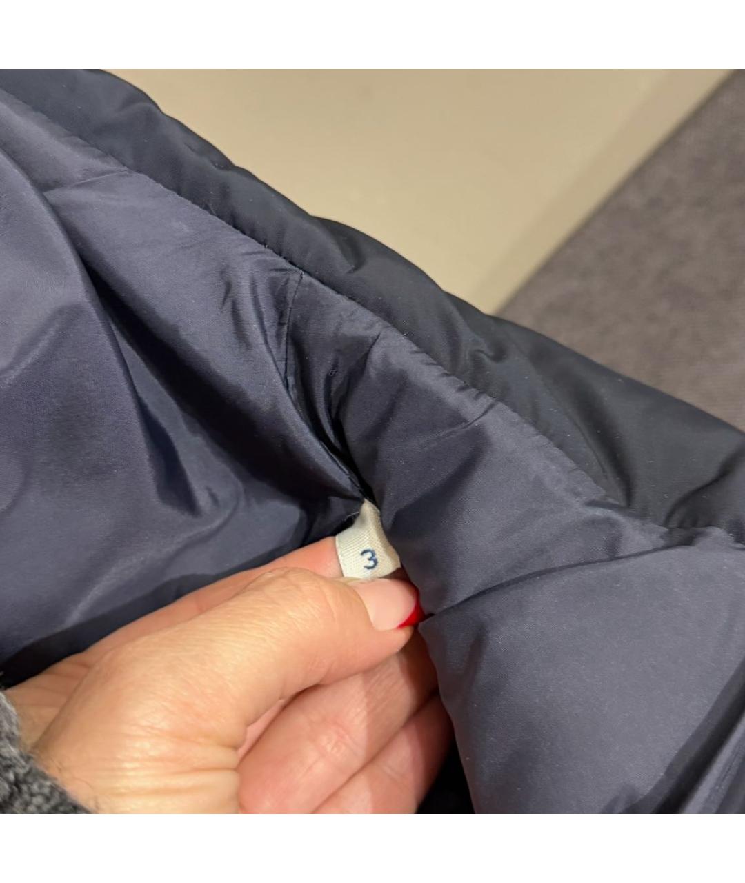 MONCLER Синий пуховик, фото 6
