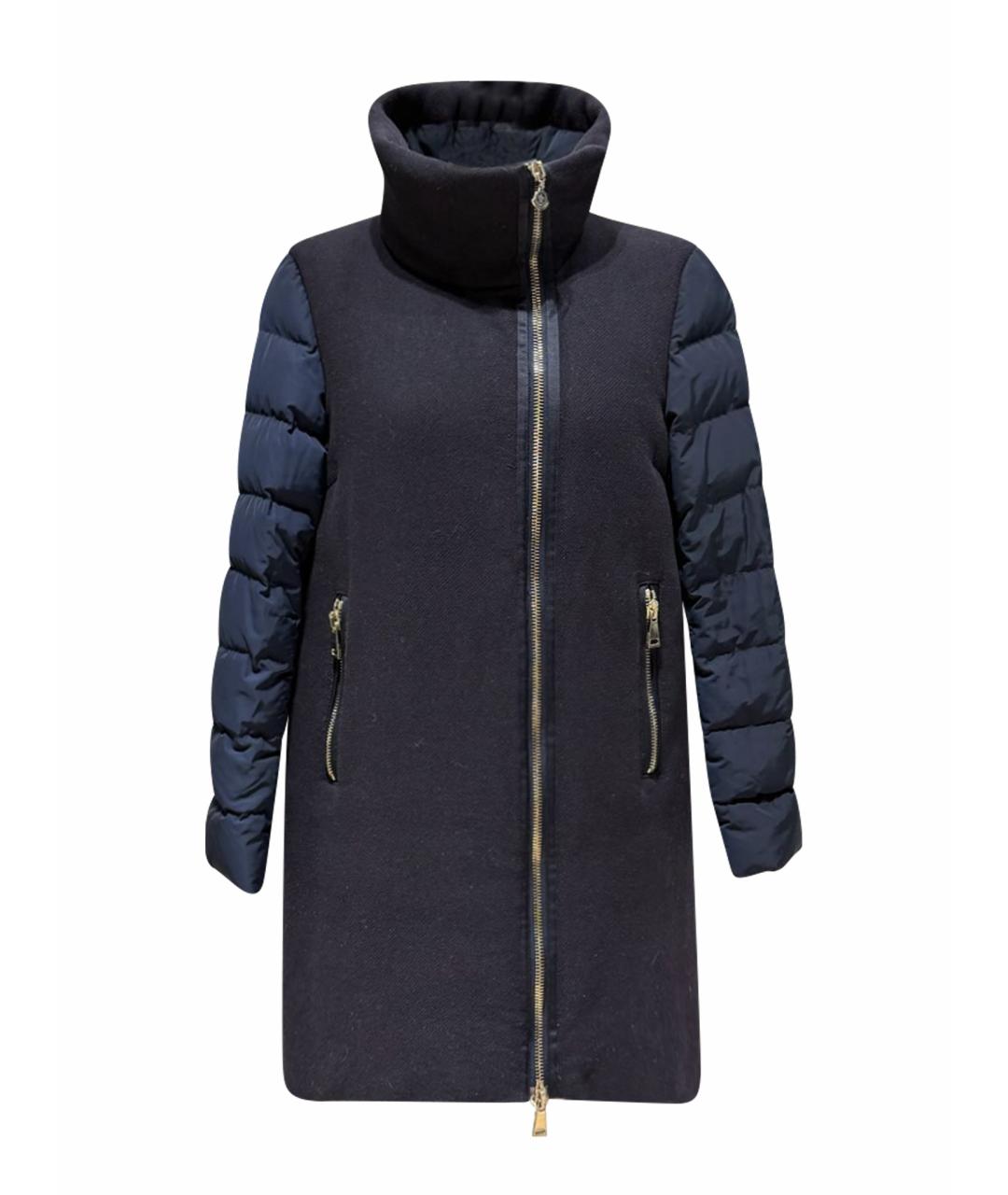 MONCLER Синий пуховик, фото 1