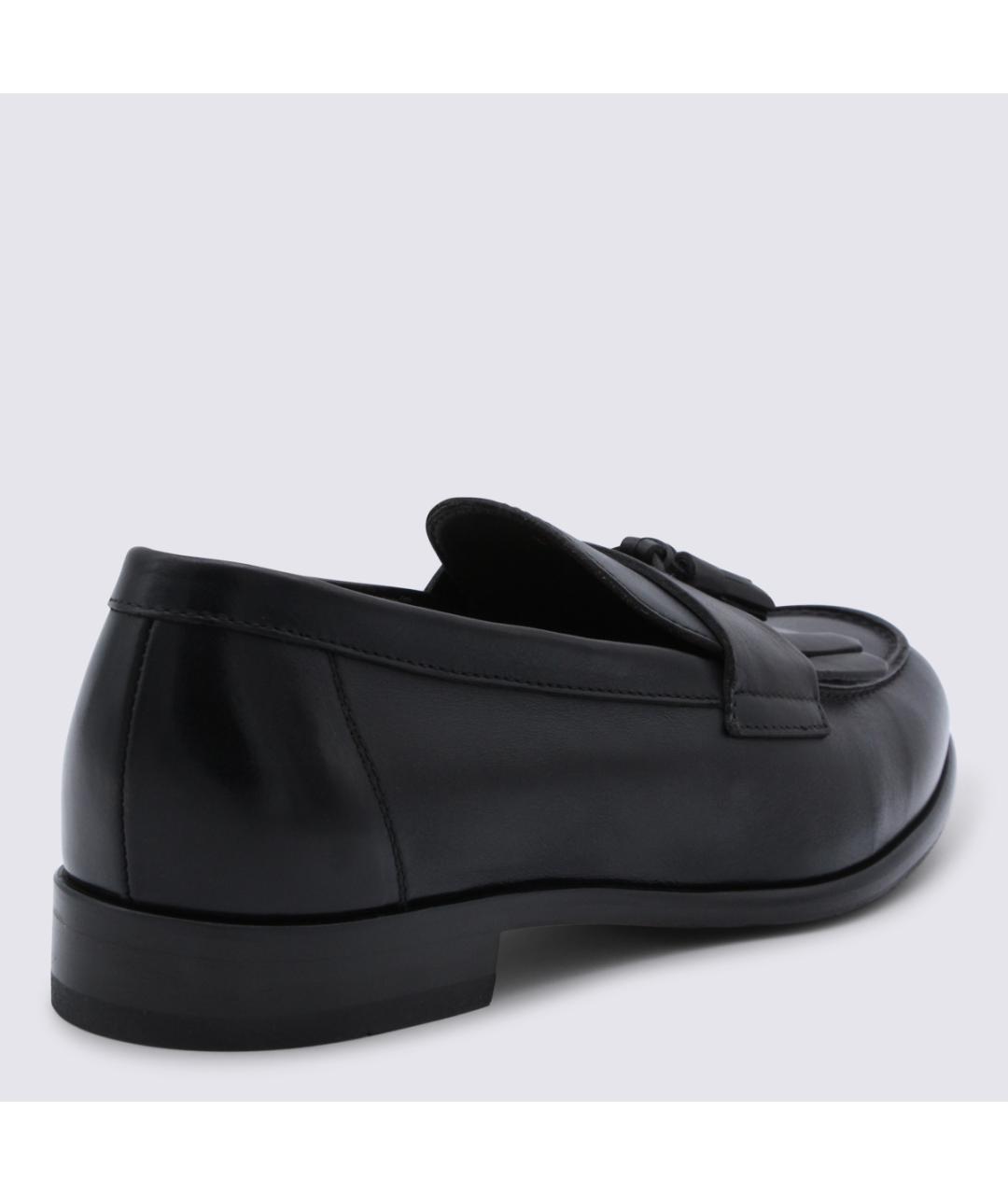 DOUCAL'S Черные кожаные лоферы, фото 3