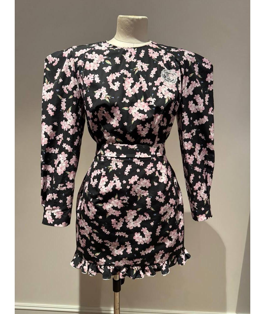 ULYANA SERGEENKO Черное хлопковое повседневное платье, фото 9