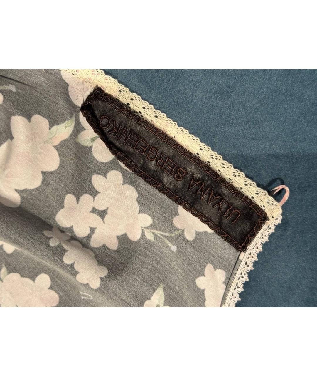 ULYANA SERGEENKO Черное хлопковое повседневное платье, фото 3