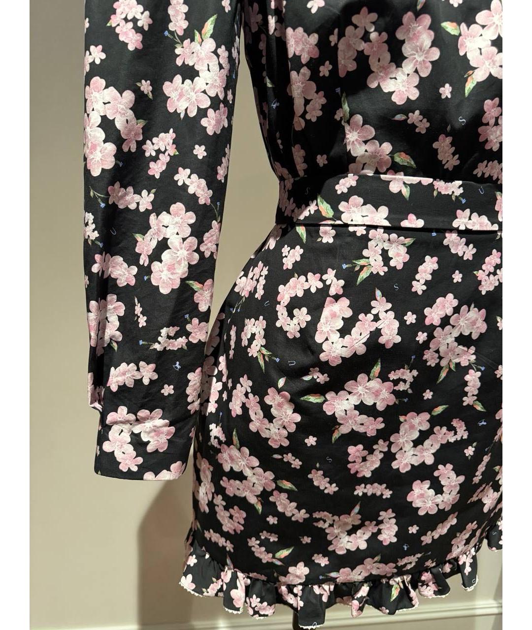 ULYANA SERGEENKO Черное хлопковое повседневное платье, фото 7