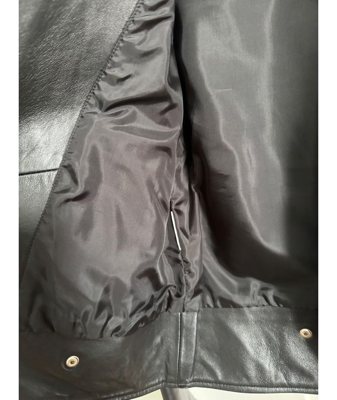 PINKO Черная кожаная куртка, фото 7