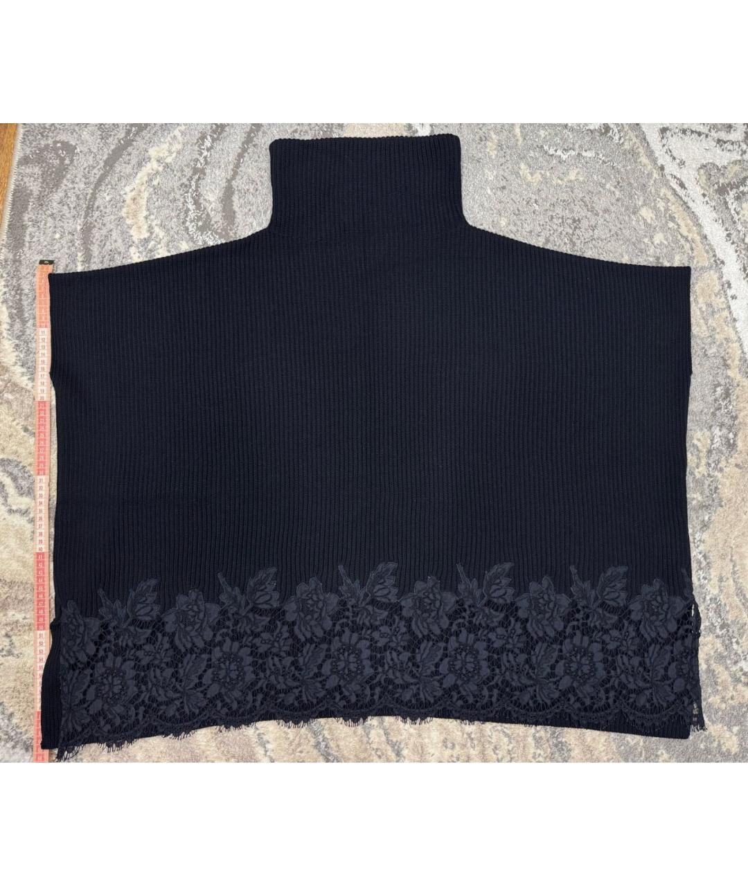 VALENTINO Черная хлопковая жилетка, фото 4