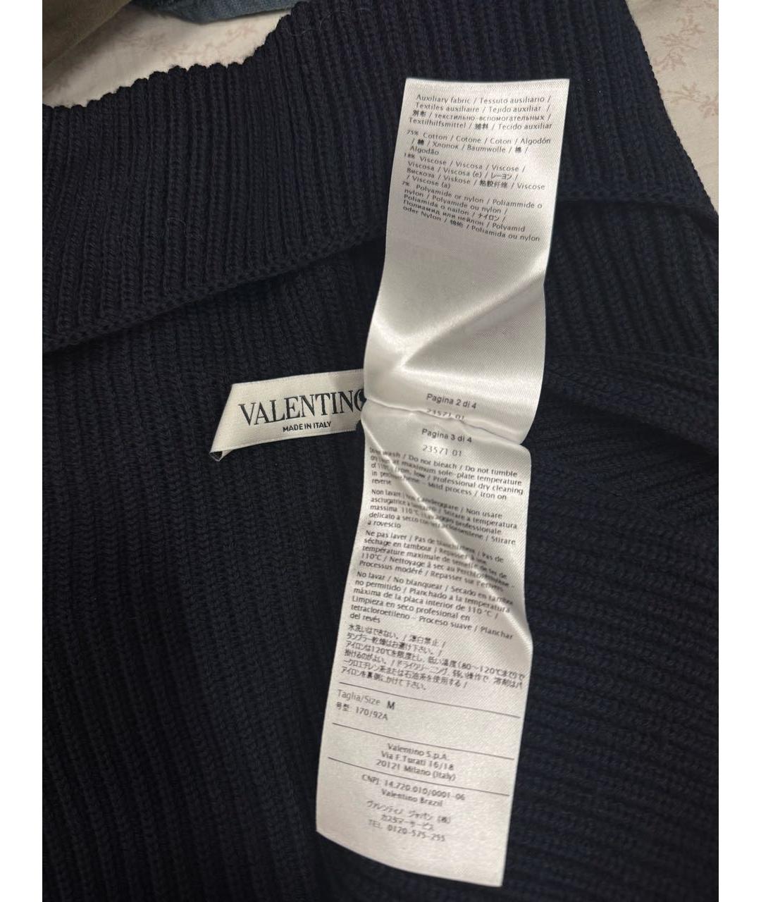 VALENTINO Черная хлопковая жилетка, фото 3