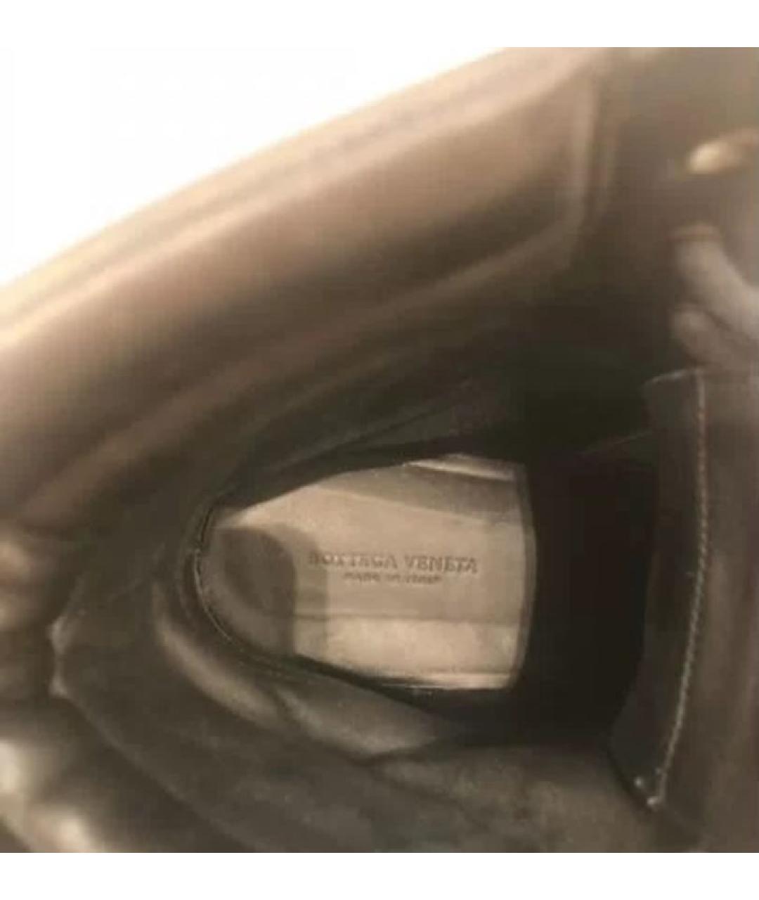 BOTTEGA VENETA Черные кожаные ботинки, фото 5