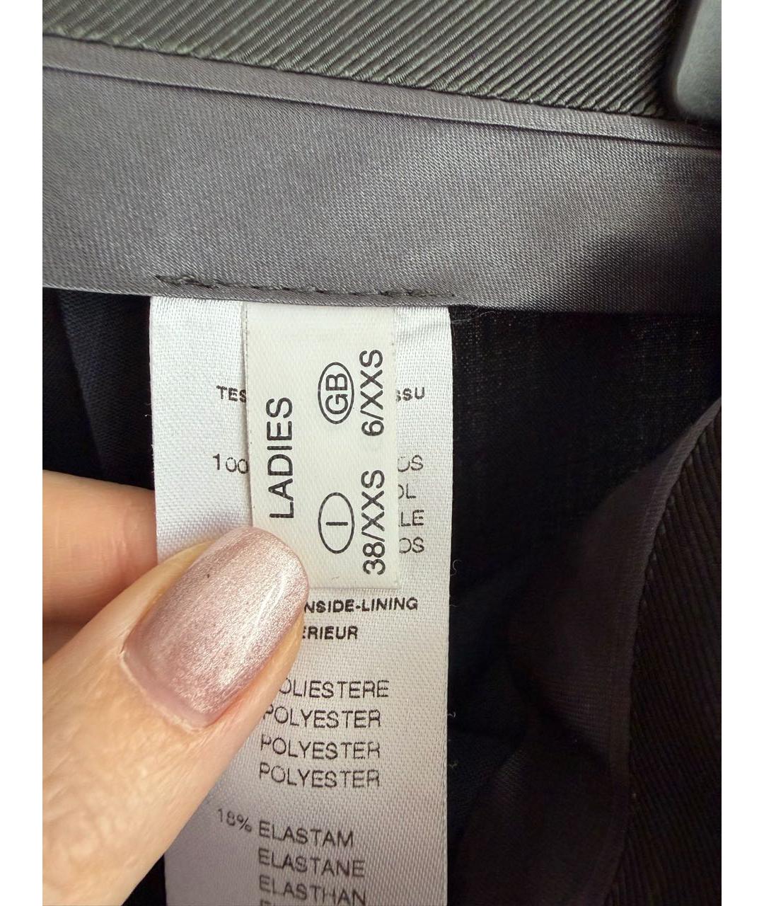 FABIANA FILIPPI Темно-синие шерстяные брюки узкие, фото 5