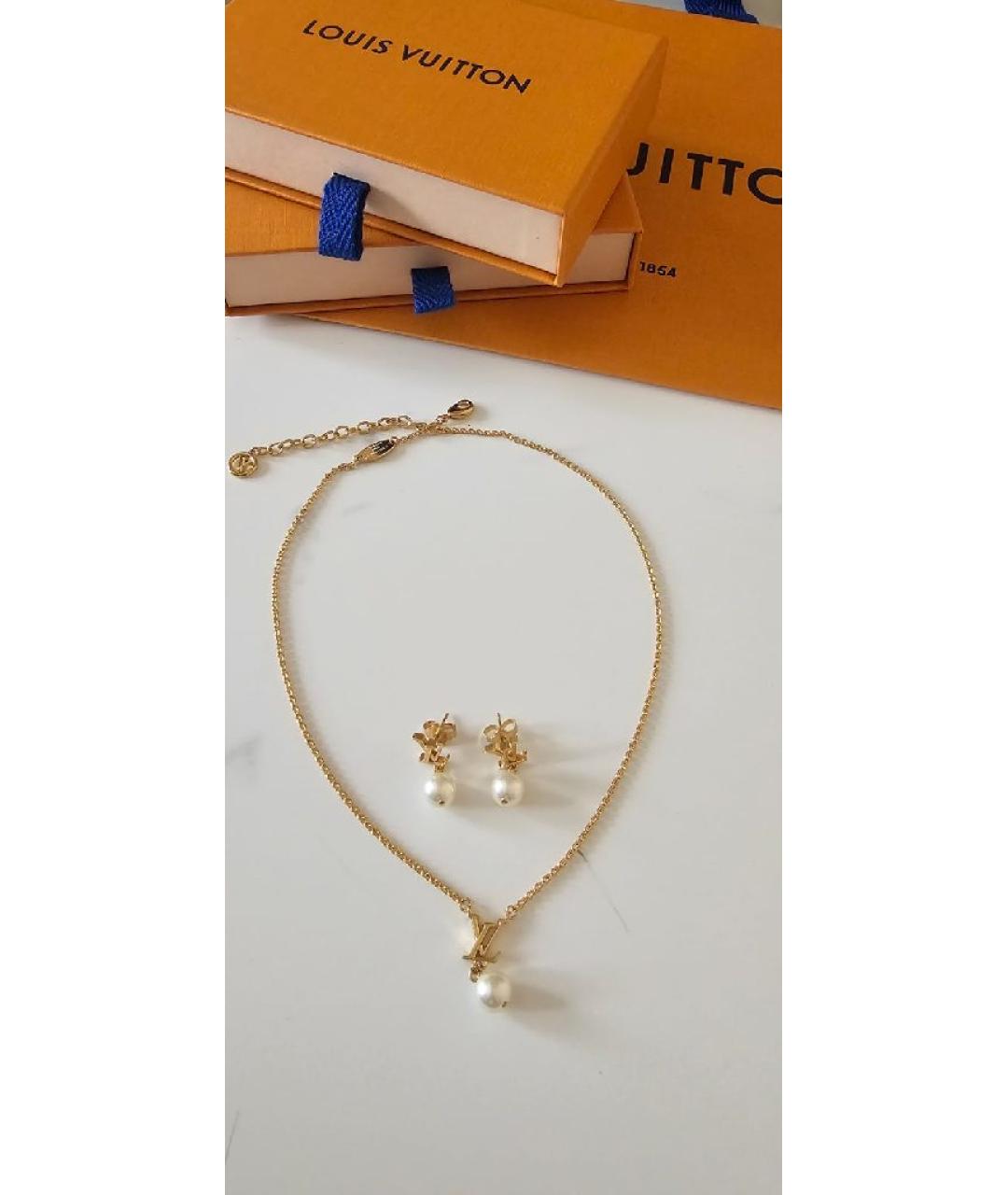 LOUIS VUITTON Золотой латунный комплект, фото 10