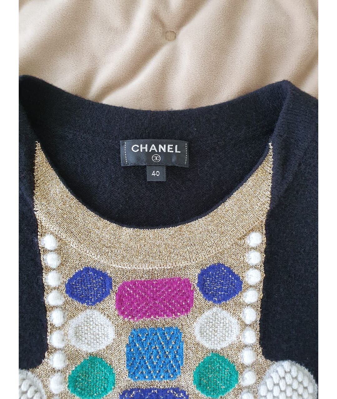 CHANEL PRE-OWNED Мульти майка, фото 3