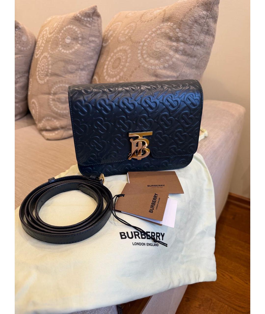 BURBERRY Кожаная сумка через плечо, фото 6