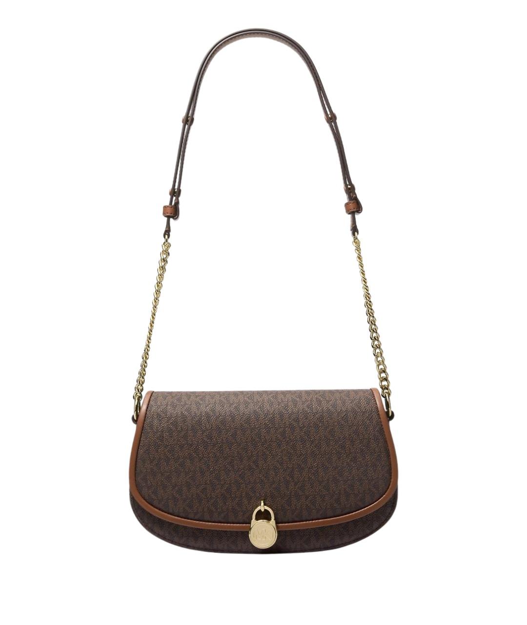 MICHAEL KORS Коричневая сумка через плечо из искусственной кожи, фото 1