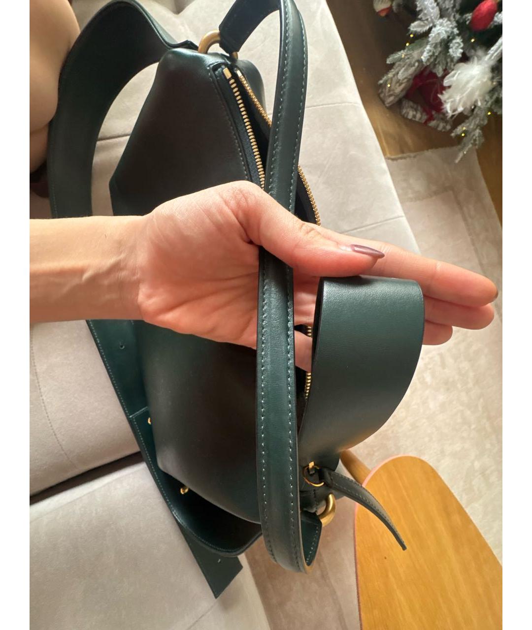 NEOUS Зеленая кожаная сумка через плечо, фото 4