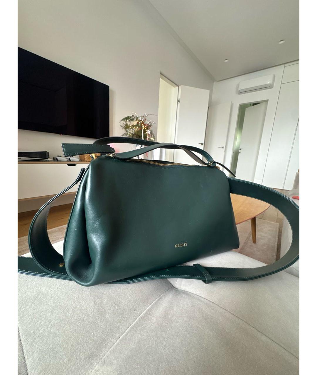NEOUS Зеленая кожаная сумка через плечо, фото 2