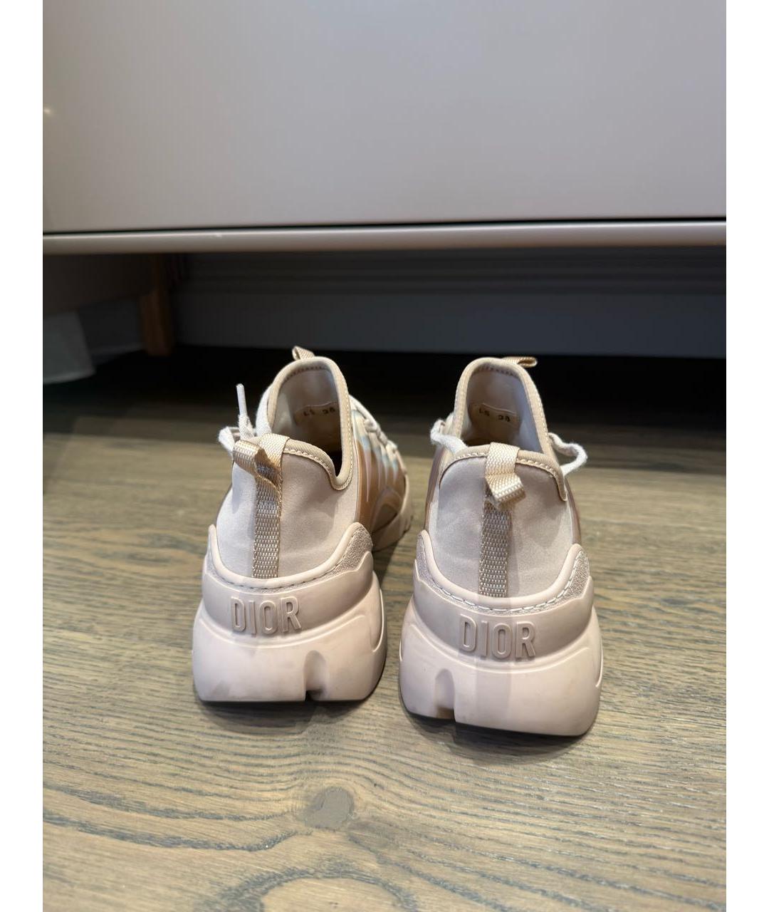 CHRISTIAN DIOR Розовые нубуковые кроссовки, фото 4