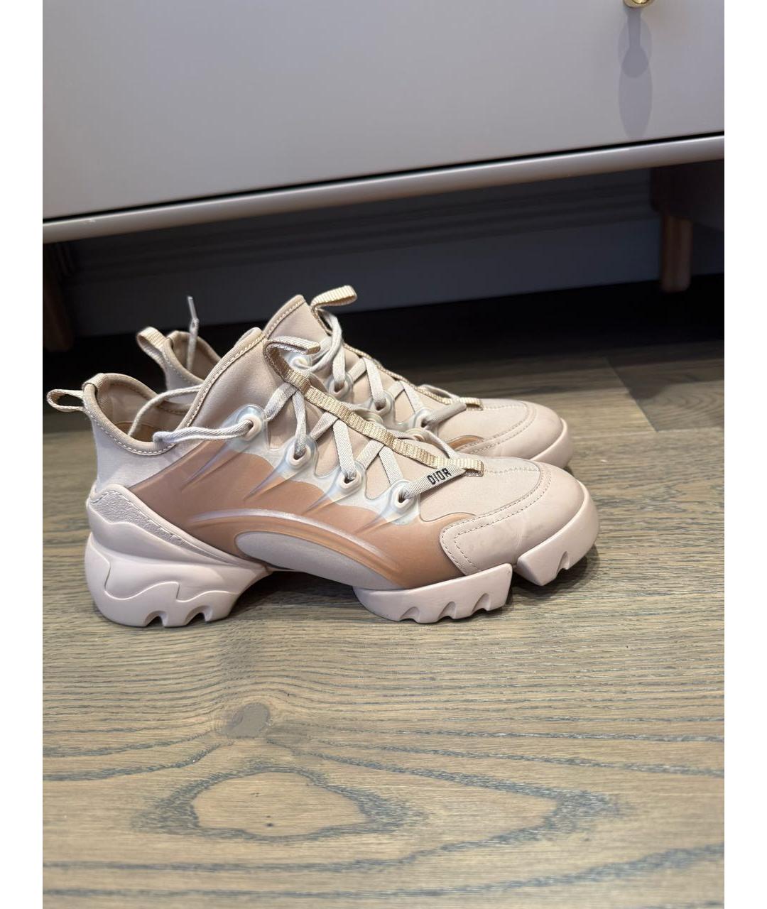 CHRISTIAN DIOR Розовые нубуковые кроссовки, фото 6