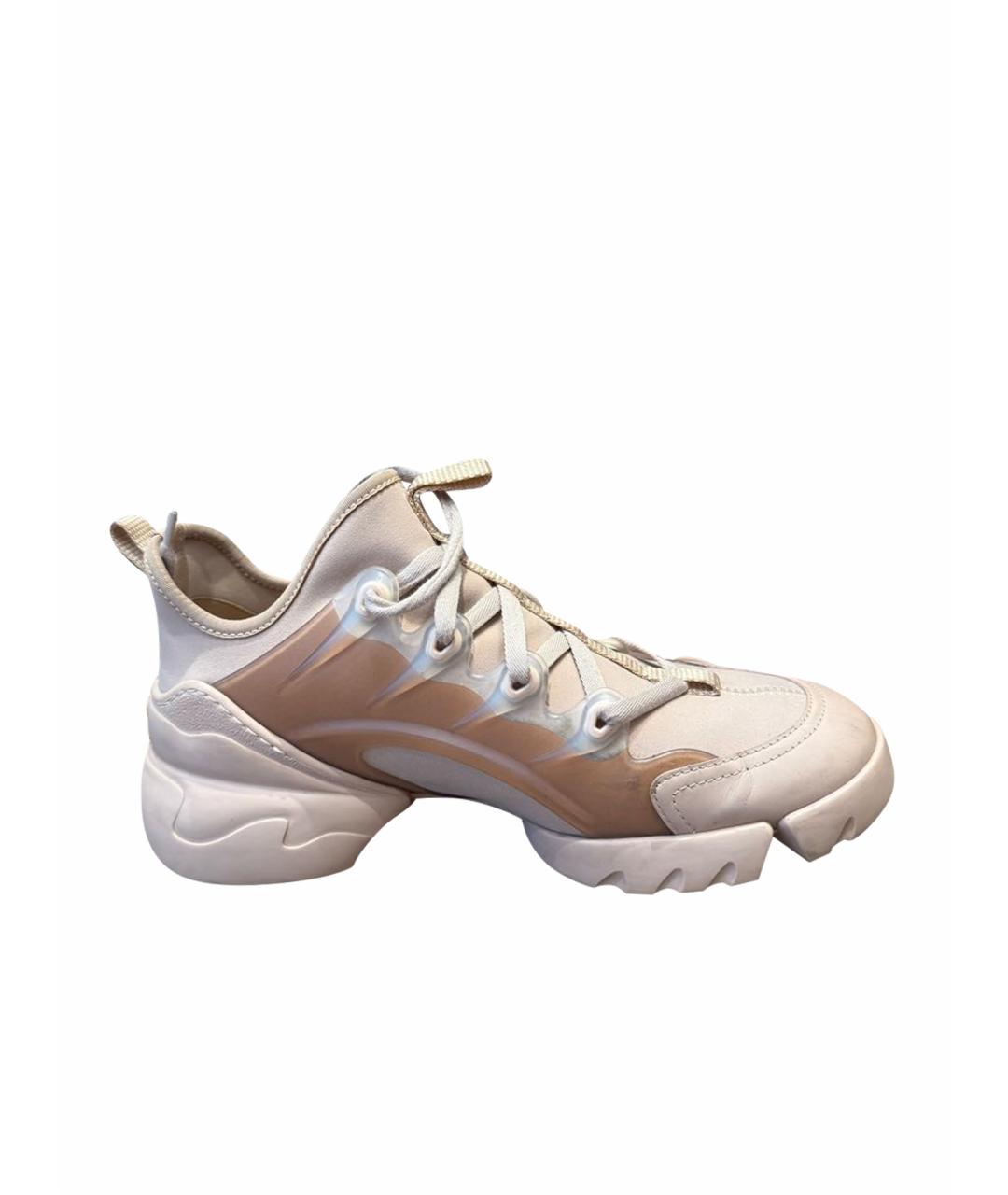 CHRISTIAN DIOR Розовые нубуковые кроссовки, фото 1