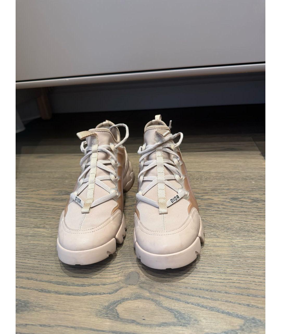 CHRISTIAN DIOR Розовые нубуковые кроссовки, фото 2