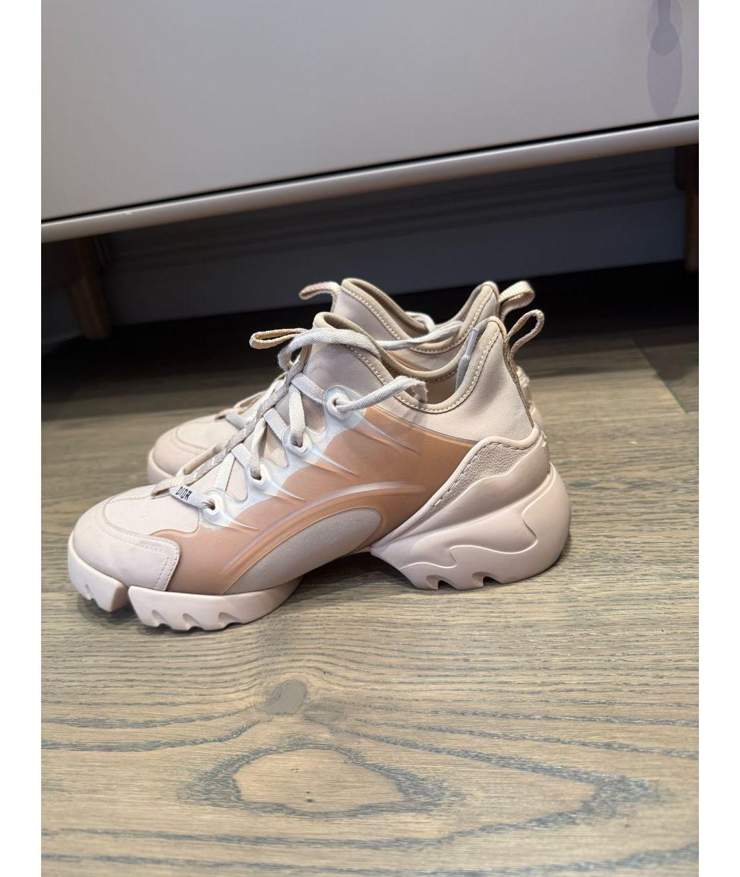 CHRISTIAN DIOR Розовые нубуковые кроссовки, фото 7