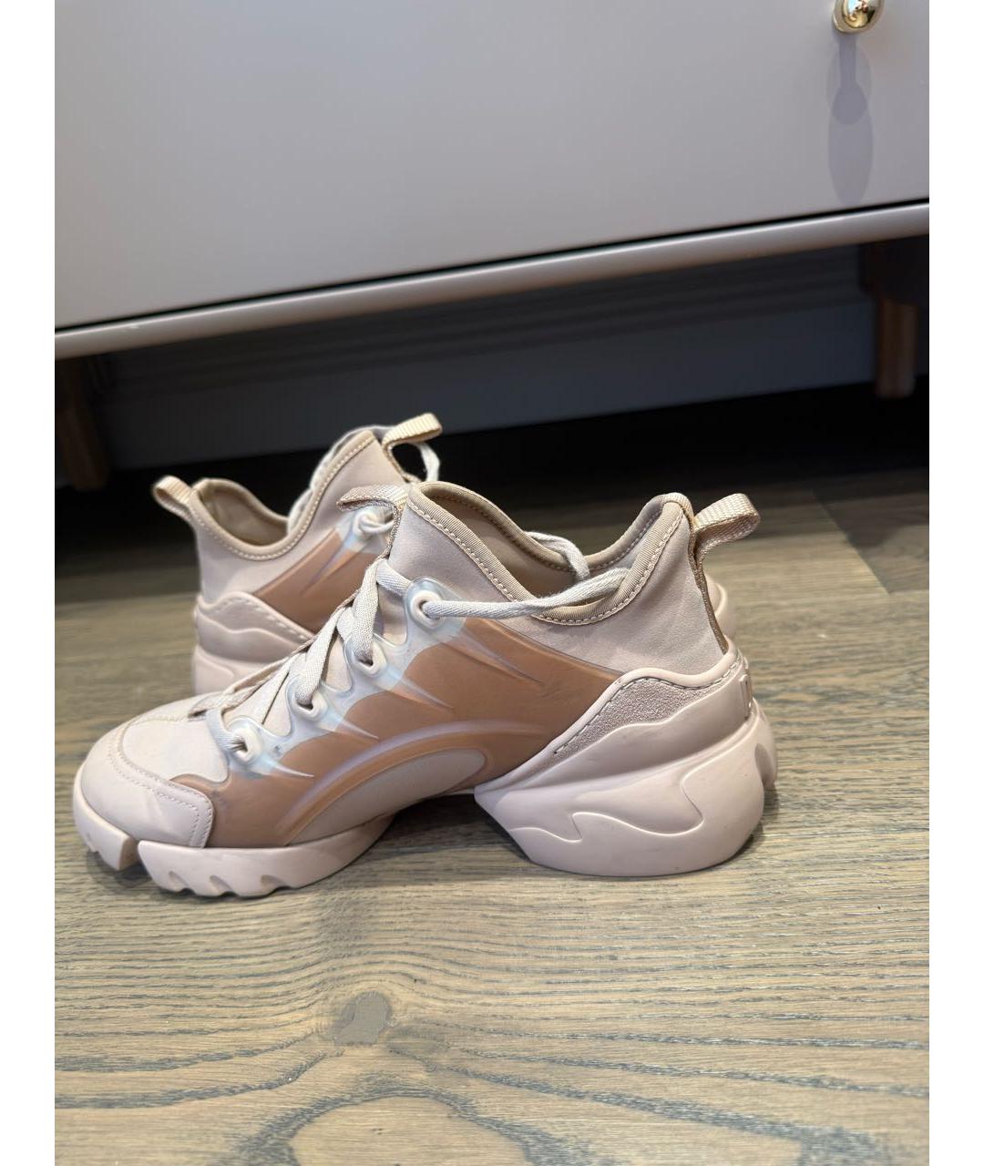 CHRISTIAN DIOR Розовые нубуковые кроссовки, фото 5